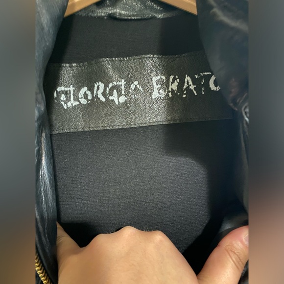 Giorgio Brato Leather Jacket with Hood - Picture 4 of 10